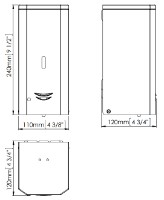 Дозатор жидкого мыла Mediclinics DJ0037ACS Satin Inox фото №2 — интернет-магазин Desire.md