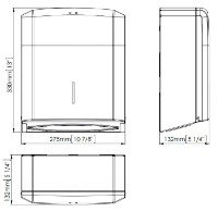 Dispenser hârtie Mediclinics DT2106CS Satin Inox imaginea #2 — magazin online Desire.md