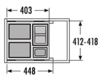 Coș de gunoi Hailo Cargo-Soft CS Slide 45.3/30 (3610491) imaginea #4 — magazin online Desire.md