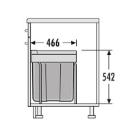 Урна Hailo Easy-Cargo TE Swing 40.1/42 (3668401) фото №2 — интернет-магазин Desire.md