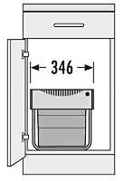 Урна Hailo Space-Saver-Tandem TR Swing 40.2/36 (3641121) фото №3 — интернет-магазин Desire.md
