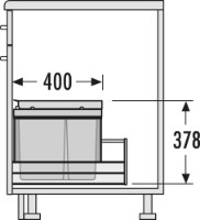 Урна Hailo Triple-XL XT Inset 50.3/35 (3631511) фото №3 — интернет-магазин Desire.md