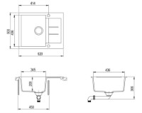 Chiuvetă de bucătărie Aquasanita Tesa SQT102 Brass imaginea #3 — magazin online Desire.md