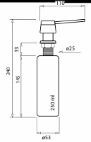 Дозатор моющего средства Aquasanita D-501 фото №2 — интернет-магазин Desire.md