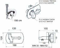Duș igienic Remer Minimal N60 imaginea #2 — magazin online Desire.md
