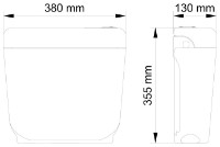 Rezervor de toaletă Visam Alfa (400-002) imaginea #2 — magazin online Desire.md