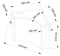 Rezervor de toaletă Visam Corner (411-003) imaginea #2 — magazin online Desire.md