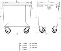 Tomberon Uniplast Green 1100L (37211V) imaginea #3 — magazin online Desire.md
