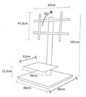 Напольная стойка для ТВ L&C Design Division Maxi Planet Black (0.254B) фото №3 — интернет-магазин Desire.md