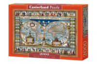 Puzzle Castorland 2000 Map Of The World. 1639 (C-200733) imaginea #2 — magazin online Desire.md