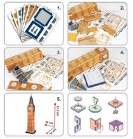 Puzzle 3D-constructor Cubic Fun Big Ben (3C094h) imaginea #4 — magazin online Desire.md
