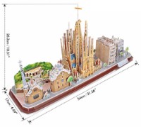 3D пазл-конструктор Cubic Fun City Line Barcelona (MC256h)
