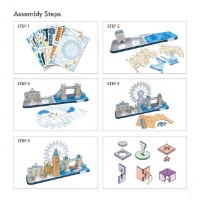 3D пазл-конструктор Cubic Fun City Line London (MC253h) фото №4 — интернет-магазин Desire.md