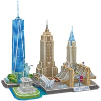 Puzzle 3D-constructor Cubic Fun City Line New York City (MC255h) imaginea #2 — magazin online Desire.md
