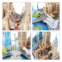 Puzzle 3D-constructor Cubic Fun City Line New York City (MC255h) imaginea #4 — magazin online Desire.md