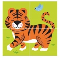 Кубики Viga 4pcs 6-side Cube Puzzle - Wild animal (50836) фото №2 — интернет-магазин Desire.md