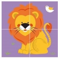 Кубики Viga 4pcs 6-side Cube Puzzle - Wild animal (50836) фото №3 — интернет-магазин Desire.md