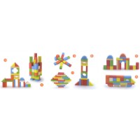 Кубики Viga Colorful Block Set - 80pcs KL02 (50333) фото №3 — интернет-магазин Desire.md