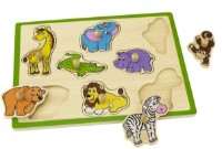 Развивающий набор Viga Flat Puzzle-Wild Animals (50019) фото №3 — интернет-магазин Desire.md