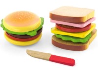 Наборов продуктов Viga Playing food - Hamburger and Sandwich (50810)