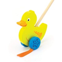 Игрушка каталка Viga Push Toy-Duck (50961) фото №2 — интернет-магазин Desire.md
