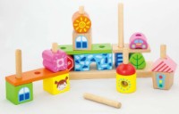 Кубики Viga Stacking Blocks - City (50043) фото №3 — интернет-магазин Desire.md