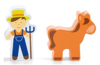 Игровой набор Viga Train Set Accessory - Farm (50812) фото №3 — интернет-магазин Desire.md