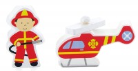 Set jucării Viga Train Set Accessory - Fire Station (50815)
