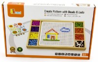 Настольная игра Viga Create Pattern with Beads and Ludo (59990)