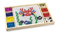Настольная игра Viga Create Pattern with Beads and Ludo (59990) фото №2 — интернет-магазин Desire.md