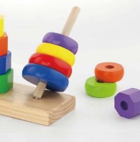 Пирамидка Viga Geometric Stacker (50567) фото №3 — интернет-магазин Desire.md