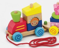 Кубики Viga Pull Along Stacking Train (50089) фото №2 — интернет-магазин Desire.md