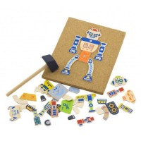 Развивающий набор Viga Tack Zap - Robots (50335) фото №2 — интернет-магазин Desire.md