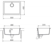 Chiuvetă de bucătărie Schock Quadro N-100 Inox imaginea #3 — magazin online Desire.md