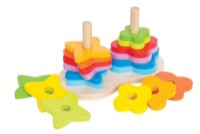 Пирамидка Hape Double Rainbow Stacker (E0406A) фото №3 — интернет-магазин Desire.md