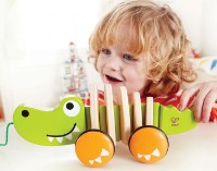 Игрушка каталка Hape Walk-a-long Crocodile (E0348A) фото №4 — интернет-магазин Desire.md