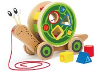 Игрушка каталка Hape Walk-a-long Snail (E0349A)