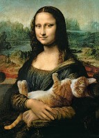 Puzzle Trefl 500 Mona Lisa and Purring Kitty (37294)