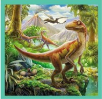 Puzzle Trefl 3in1 The extraordinary world of dinosaur (34837) imaginea #2 — magazin online Desire.md
