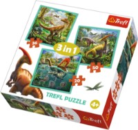 Puzzle Trefl 3in1 The extraordinary world of dinosaur (34837) imaginea #4 — magazin online Desire.md