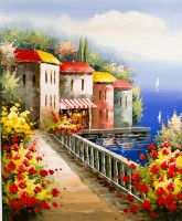 Картина Oil Paintings The Road to the Sea (SEA15000897)