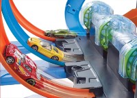 Set jucării transport Hot Wheels Corkscrew Crash Track (FTB65)