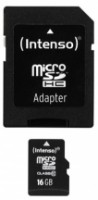 Карта памяти Intenso MicroSD 16GB Class 10 + SD Adapter фото №2 — интернет-магазин Desire.md