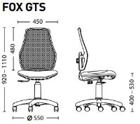 Детское кресло Новый стиль Fox GTS White PL55 OH4/C29