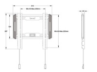 Кронштейн для ТВ Multibrackets M Universal Wallmount Fixed Small