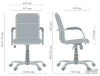 Офисное кресло AMF Samba RC Black/Chrome фото №8 — интернет-магазин Desire.md