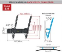 Кронштейн для ТВ Barkan E31 фото №2 — интернет-магазин Desire.md