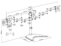 Кронштейн для монитора Multibrackets M Deskstand Basic Triple фото №6 — интернет-магазин Desire.md