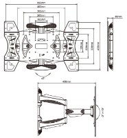 Кронштейн для ТВ Multibrackets M Vesa Flexarm Full Motion Dual фото №5 — интернет-магазин Desire.md