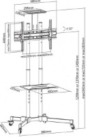 Suport TV Reflecta TV Stand 70VCE-Shelf imaginea #3 — magazin online Desire.md